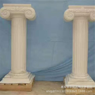 【上海歐式石塑羅馬柱背景墻工廠室內裝飾柱子顏色尺寸支持定.
